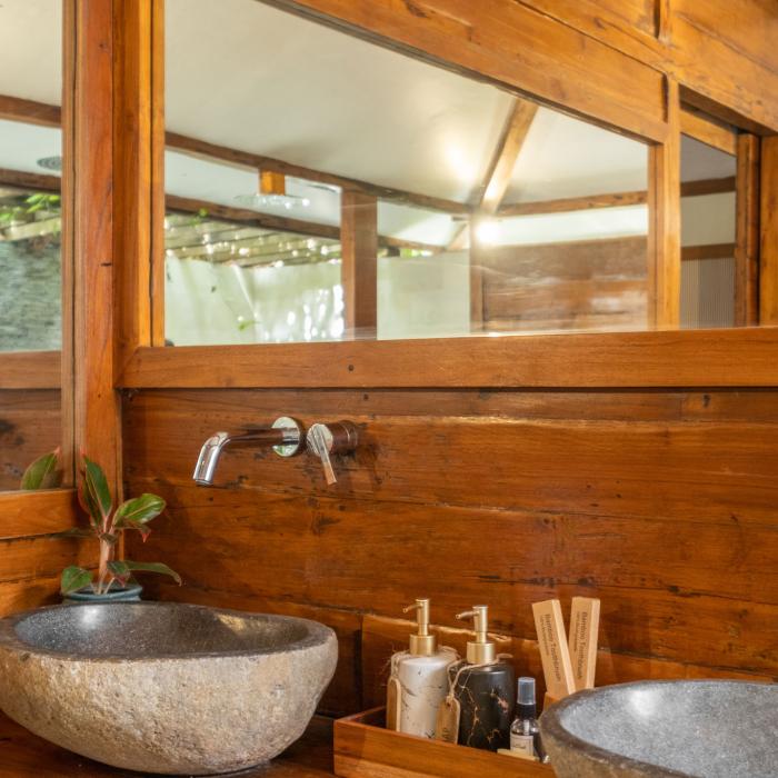 Gili Teak Bathroom Mirror