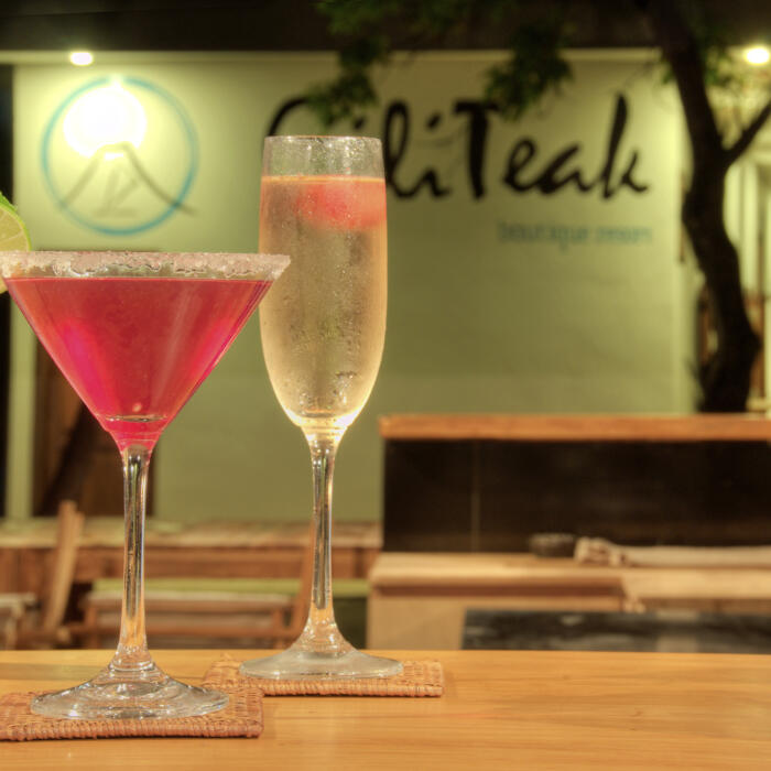 Gili Teak Beach Club cocktails
